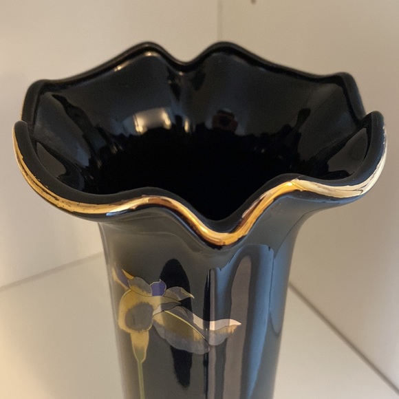 Vintage Otagiri Japan Golden Iris vase - Picture 9 of 9